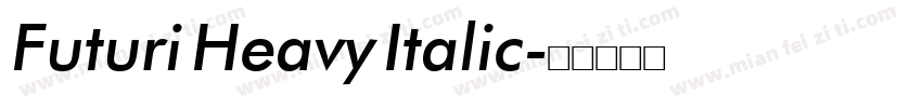 Futuri Heavy Italic字体转换